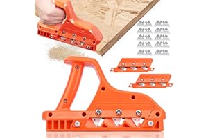 ETIEVORT Gipskartonplatten,Gipskarton Hobel Mit 45° Und 60° Klingensatz, Rigips Kantenhobel,Kantenhobel Für Gipskarton,Handhobel Zum Schneiden Von Gipskartonplatten Rigips Hobel Mit 10 Klingen Ersatz