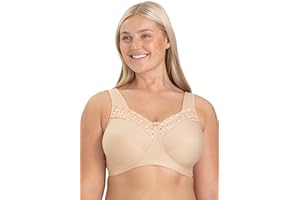 Miss Mary of Sweden Broderie Anglaise – Komfortowy, bawełniany biustonosz bez fiszbin