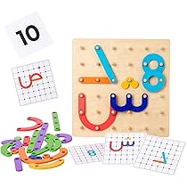 Arabic Alphabet Flash Cards For Kids & Adults - 29 Laminated Cards With Binding Ring