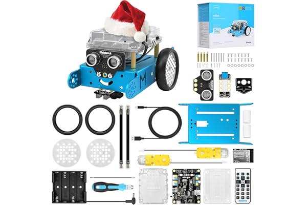 Makeblock mBot Robot Programmable Enfant, Robots Électroniques pour Enfants Apprenez à Coder avec Scratch et Arduino, Jouet pour Enfant 8 Ans+