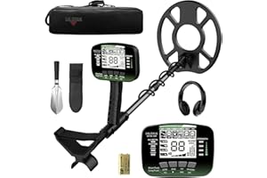 DR.ÖTEK Detector de Metales Profesional para Adultos y Niños, Impermeable para Oro con Modos Pinpoint y Terreno, Emparejamiento Rápido, 6 Modos, Alta Precisión, Ligero y Fácil de Usar,Verde