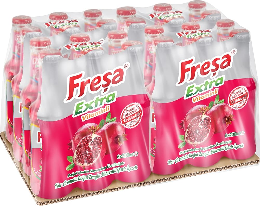 Freşa Extra Multivitaminli Narlı Madensuyu 24'lü (200 ml x 24 Adet)