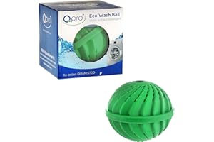 Bola Qualtex Eco Magic para lavadora. Lava y suaviza las prendas. Bola para la colada – 1000 lavados.