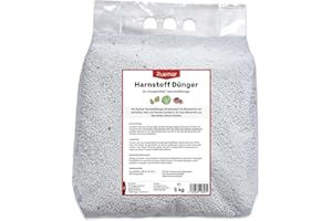 Ruemar Harnstoff Dünger 46% Stickstoff Gemüsedünger für Starkzehrer Langzeitdünger - Hohe Erträge robustes Wachstum Tomaten Kartoffeln Kohl Kürbis Kohl Paprika (5 kg)