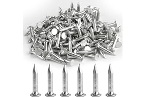 BBTCXJS 150 Pcs Clout Nails 25mm, Extra Large Head Shed Felt Roofing Nails Roof Felt Tacks for Shed Roof Wood Outdoor Wall Masonry Garden Fence Fencing Nailss