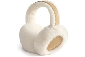 FSMILING Verstellbar Winter Ohrenwärmer Plüsch Ohrenschützer Winter Earmuffs Ear Warmer Für Damen Frauen Mädchen,1/2 Pack