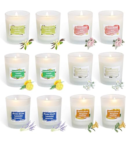 Soy Wax Candle Baltic Amber Scented Candle - Natural In Glass Jar For ...