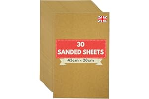 Britshop Birds Cage Red SANDED SHEETS 43cm x 28cm - 30 Pack Cage Liners