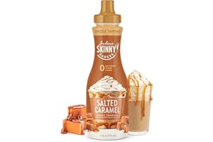 JORDAN'S SKINNY MIXES Jordan's Skinny Sauce - Gluten Free - Keto - Kosher - Made in the USA (Sugar Free Salted Caramel Sauce, 12 fl oz)