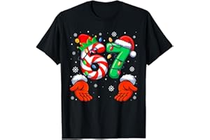 CHRISTMAS SHIRTS PAJAMAS PJ MEN WOMEN KIDS Funny Six Seven 6 7 Meme Christmas Family Xmas Santa Elf 67 T-Shirt