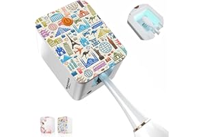 Wagner Stern. Désinfectant UV-C pour brosse à dents profonde pour la maison et les voyages, rechargeable par USB, conception 3D, compatible avec toutes les têtes de brosse. Automatique. (Voyage)