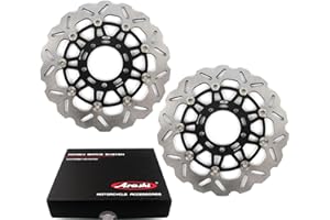 Arashi Dischi Freno Anteriori per Kawasaki Ninja ZX6RR 2005-2006/ZX6R 07-15/ER6F ER6N 06-15/Versys 650 07-14/Z750 ABS 07-12/Versys 1000 12-14/Ninja ZX10R 04-07/Z1000 ABS 07-13/Z1000SX 11-19 Accessori