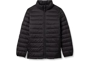 Amazon Essentials Chaqueta Plumífera Plegable, Resistente a la Lluvia y Ligera Niño