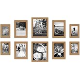 Americanflat 10'lu Kırılmaz Camlı Fotoğraf &Ccedil;er&ccedil;evesi Seti, İki 20,32x25,4 cm, D&ouml;rt 12,7x17,8 cm ve D&ouml;rt 10,16x15,24 cm &Ccedil;er&ccedil;ev
