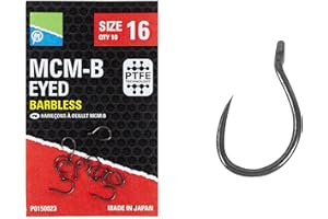 Preston Innovations MCM-B Eyed Barbless Hooks