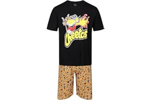 Ex UK Store Pigiama corto da uomo con personaggi dei cartoni animati, pigiama da notte per dormire, taglie da M a XXL