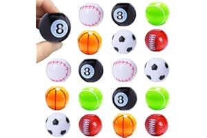 Steemjoey 18PCS Pallina da Calcio Fidget per Feste, Fidget Finger Hand Toy, Mini Baseball Basket Giocattoli di Calcio per Adulti e Bambini, Giocattolo per Aula, Regali per Feste, Compleanno, Pasqua