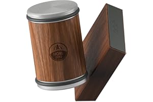 HORL 2 Walnut Rolling Knife Sharpener - Kitchen Sharpener for Razor Sharp Edges Made in Germany - Easy Knife Sharpening Kit Roller with Magnetic Holder with 15 & 20 Degrees