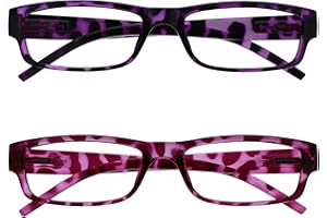 OPULIZE Púrpura Y Rosa Concha Ligero Lectores Valor Pack 2 Hombres Mujeres RR32-54 +1.00