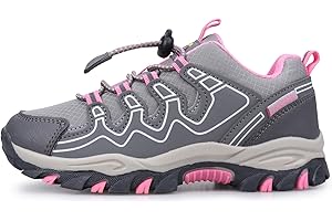 Eggseed Mädchen Schuhe Wasserabweisende Trail Running Sneakers rutschfeste Wanderschuhe Gr.27EU-39EU - Für aktive kleine Mädchen, große Mädchen & Teenager
