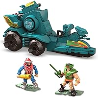 MEGA Construx GWY75 - Masters of the Universe Battle Ram und Sky Sled Kampffahrzeug Bauset, Bauspielzeug für Kinder, ab 8 Jah
