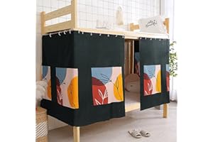 NICEYEA Bettvorhang Etagenbett Zelt Vorhang Blackout Vorhänge Moskitonetz Hochbett Schlafzelt Schlafsaal Mid-Sleeper Bett Zelt Vorhang Tuch Staubdicht Moskito für Studentenwohnmein Kinderzimmer Kinderbett