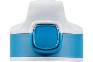 SIGG Miracle Kids Top Ersatz-Verschluss, Ersatzteil für alle Aluminium und Tritan Miracle Kids-Flaschen (0.35 L, 0.4 L, 0.45 L), Ersatzdeckel für SIGG Trinkflasche mit Strohhalm, Indigo