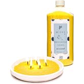 MISSI Creative Lair Powder White Jasmin Scented Yellow Color Candle (with 30 wicks)-400 gr