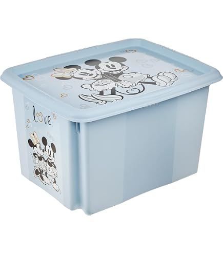 Stor Mickey Fancy Aufbewahrungsbox – 23 Liter, Mit Click-Lock-Verschluss, Disney-Motiv, BPA-frei