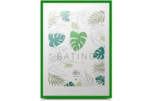 aFFa frames, Batino, Cadre photo en bois, Light, Rectangle, avec façade en verre acrylique, dos HDF, Vert, 50x70 cm