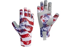 Bassdash Altime Gants de pêche sans Doigts avec Protection Solaire UPF 50+ pour Homme et Femme pour Kayak, pagaie, randonnée, Cyclisme, Conduite, tir, entraînement