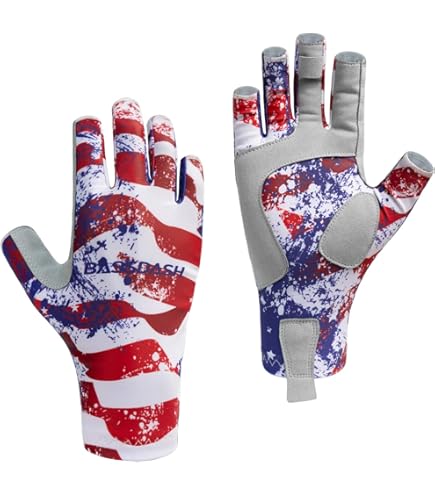 Guanti Da Pesca Senza Dita Bassdash - Presa Sicura, Palmo In Pelle Microfibra, Per Kayak, Vela E MTB - Foto 4