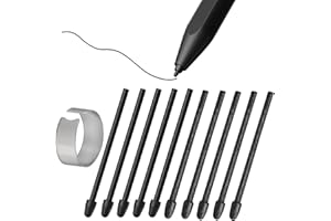 SUEEWE [10 sztuk] Wymienne końcówki do Remarkable 1/2/marker/Marker Plus i Boox Pen2 Pro / Boox Pen Plus / Boox Triangle Pen/BOOX Wacom Długopis do Boox Max/Note/Nova/Go/Tab Ultrai i Mini Serie, Czarny +