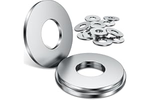 YOOPIN 30PCS M5 Washers, 304 Stainless Steel Washer for Screws, M5X15mm Penny washers, Assorted Washers for Bolts & Screws