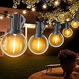 SUWIN Catena Luminosa Esterno, 18M Catena LED, Giardino Luci Stringa Lampadina Impermeabile with 30+1 per Natale Terrazzo Mat