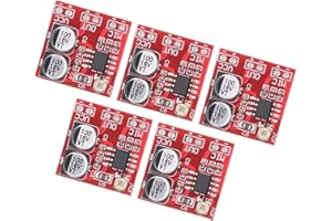 RAGUSO Modulo Amplificatore Microfono, 5 Pezzi GND Ground LM386 Scheda Amplificatore Microfono DC4V 12V ABS per Domestico