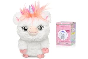 YH YUHUNG Juguete de Peluche de Unicornio Que Habla Repite lo Que Dices con Juguete de repetición de Voz Clara, Juguete de grabación de Unicornio para niñas, Juguete de imitación de Unicornio