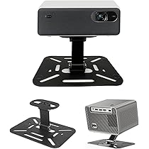 Ejoyous Projectorhouder compatibel met 1/4 inch voor apparaten met 6 mm schroefaansluiting, 360 graden draaibare houder, wandmontage, zwart
