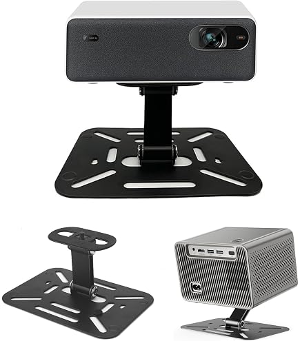 Supporto Per Proiettore Regolabile – Montaggio A Soffitto O Scrivania, Rotazione 180°, Nero, Stabile