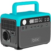 Bix PS60K 192Wh 300W 230V 50Hz Saf Sin&uuml;s Taşınabilir G&uuml;&ccedil; İstasyonu &ndash; LiFePO4, LED Ekran, AC/DC/USB, G&uuml;neş Paneli Uyumlu Power