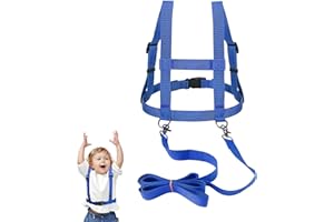 BCUUOZEEING Pferdegeschirr für Kinder, Blau Pferdeleine zum Spielen für Kinder, Pferdeleine Spielzeug Verstellbares Pferdegeschirr für Kinder für Spielen Skifahren Rollenspiel