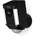Ring Spotlight Cam Battery HD Security Camera with Built Two-Way Talk and a Siren Alarm, Black, Works with Alexa