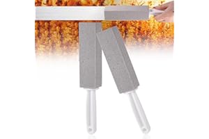 QESSUVNC Everdrop Bimsstein Reiniger Bürsten Block Reinigungsblock Grill Bimsstein Reinigungsstein Grill Brick Bimsstein Reinigungs Grill Reinigung Stein Küche Bräter Backofen (Grau 2 Stück)