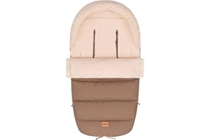 Fillikid Winterfußsack Atlas Teddy Exklusiv | Kinderwagen Fußsack mit kuscheligem Teddy-Innenfutter | Wind- & wasserabweisend, pflegeleicht, warm & komfortabel | Kompatibel mit Buggy & Kinderwagen