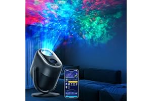 Govee Proyector Estrellas Nebulosa LED, RGBW 7-Zona Proyector Estrellas Techo, Compatible con Matter y Alexa, 50+ Escenas, Temporizador y 18 Sonidos Blancos para Sala de Estar y Dormitorio Infantil