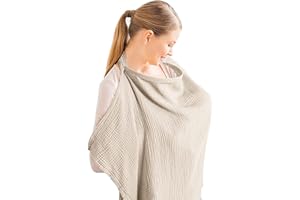 AlloFuu Stilltuch StillschüRze Weicher Und Atmungsaktiver Stillschal - Stilltuch für Unterwegs StilltüCher Nursing Cover