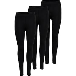 Merry Style Dames Lange Legging 2 Pack MS10-198 (Zwart/Zwart