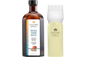 Nature Spell Batana Oil for Hair Growth with Comb Applicator, Pre-Diluted Scalp Oil to Strengthen Roots and Strands, Suitable for All Hair Types, Vegan, 150ml