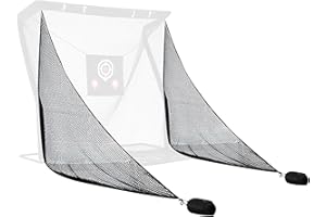 Obokidlyamor 2PCS Shank Net Golf with Two Sandbags+Golf Screen Bag+10pcs Grommet Ropes for Golf Hitting Nets Frame Simulator Impact Screen Sand Bags Side Net