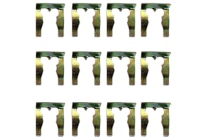 IUSOT 12 Stück U-Form Clutch Cable Brake Line Clamp Clips Set - Metall Bremsleitungshalter und Halteklammer für Bremsschläuche, Ersatz Halteclip für Feststellbremse und Autohydrauliksysteme #04